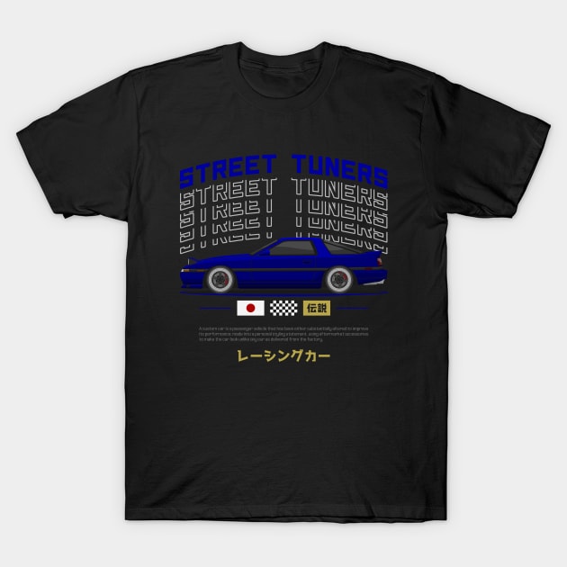 Midnight Racer Blue MK3 A70 JDM T-Shirt by GoldenTuners